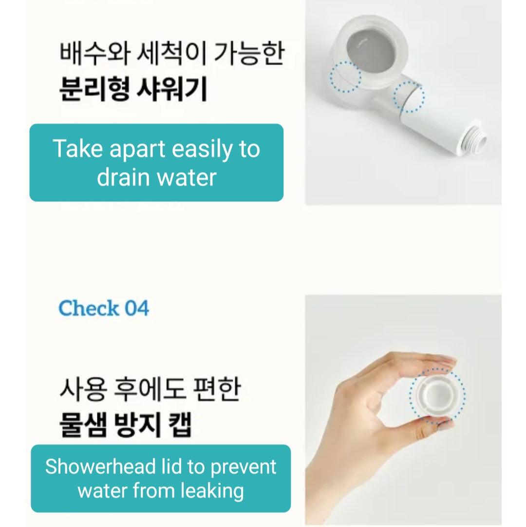 Bodyluv Puresome Travel Mini Shower + Pro Pure Filter Travel Set