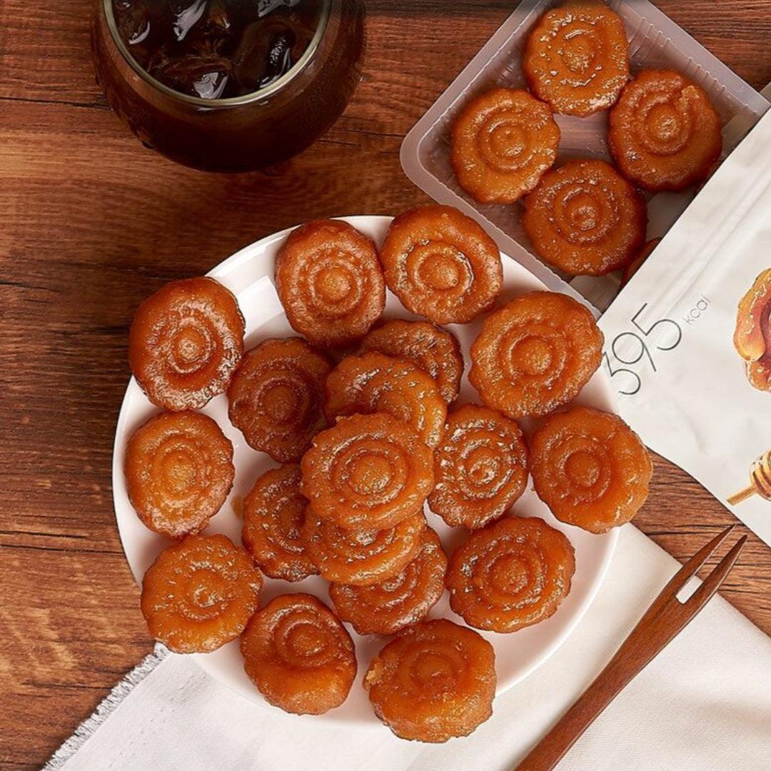Traditional Korean Honey Cookies Yakgwa Seen on Jinny's Kitchen
