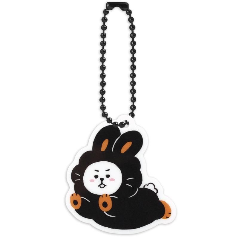 Monopoly x BT21 - Acrylic Simple Keyring - Black Rabbit - Kgift.shop
