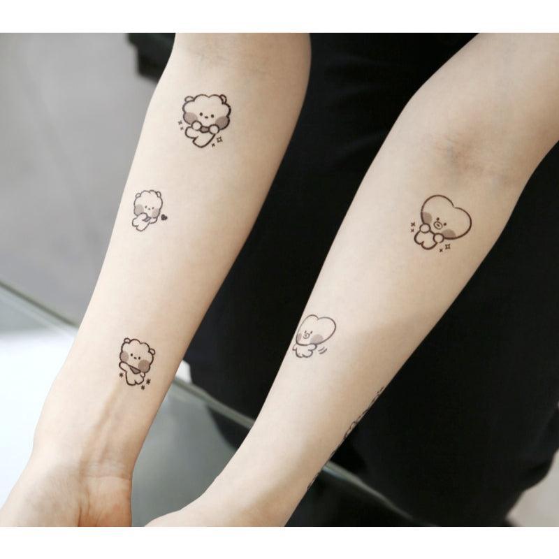 Monopoly x BT21 - Minini Tattoo Sticker - Kgift.shop