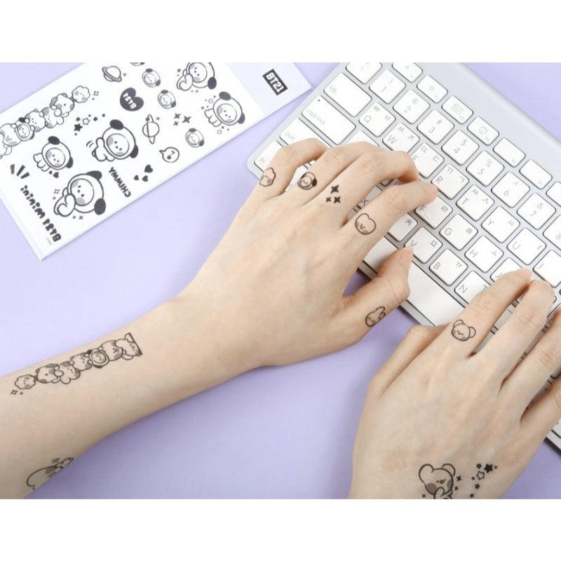 Monopoly x BT21 - Minini Tattoo Sticker - Kgift.shop