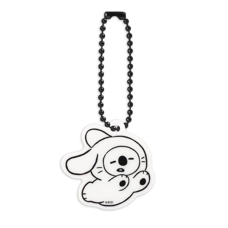 Monopoly x BT21 - Acrylic Simple Keyring - Black Rabbit - Kgift.shop