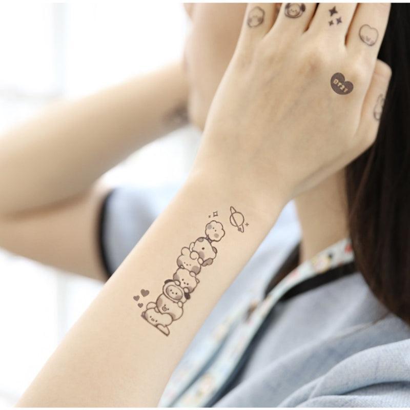 Monopoly x BT21 - Minini Tattoo Sticker - Kgift.shop
