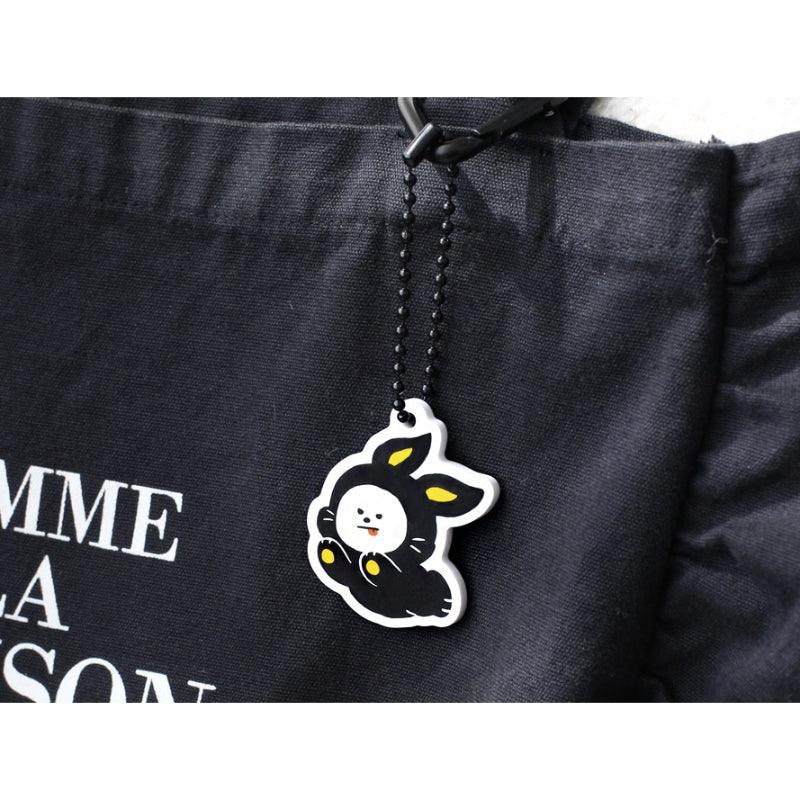 Monopoly x BT21 - Acrylic Simple Keyring - Black Rabbit - Kgift.shop