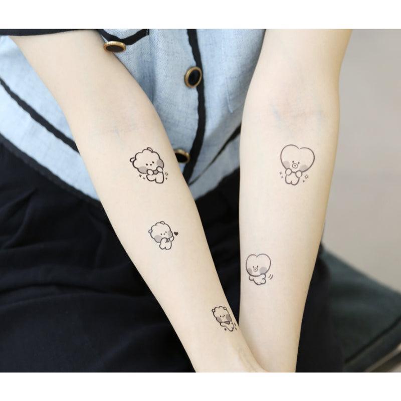 Monopoly x BT21 - Minini Tattoo Sticker - Kgift.shop