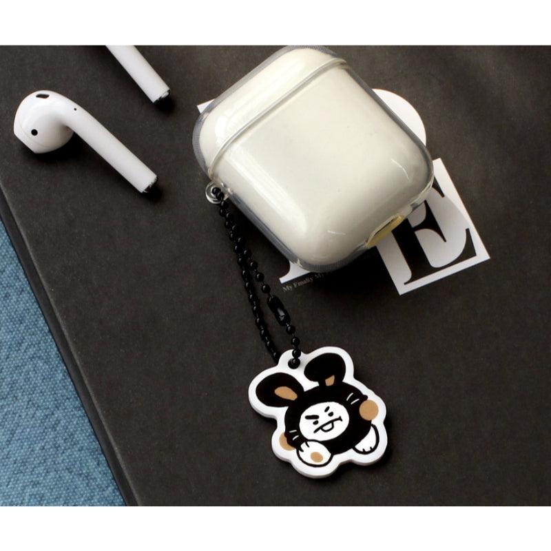 Monopoly x BT21 - Acrylic Simple Keyring - Black Rabbit - Kgift.shop