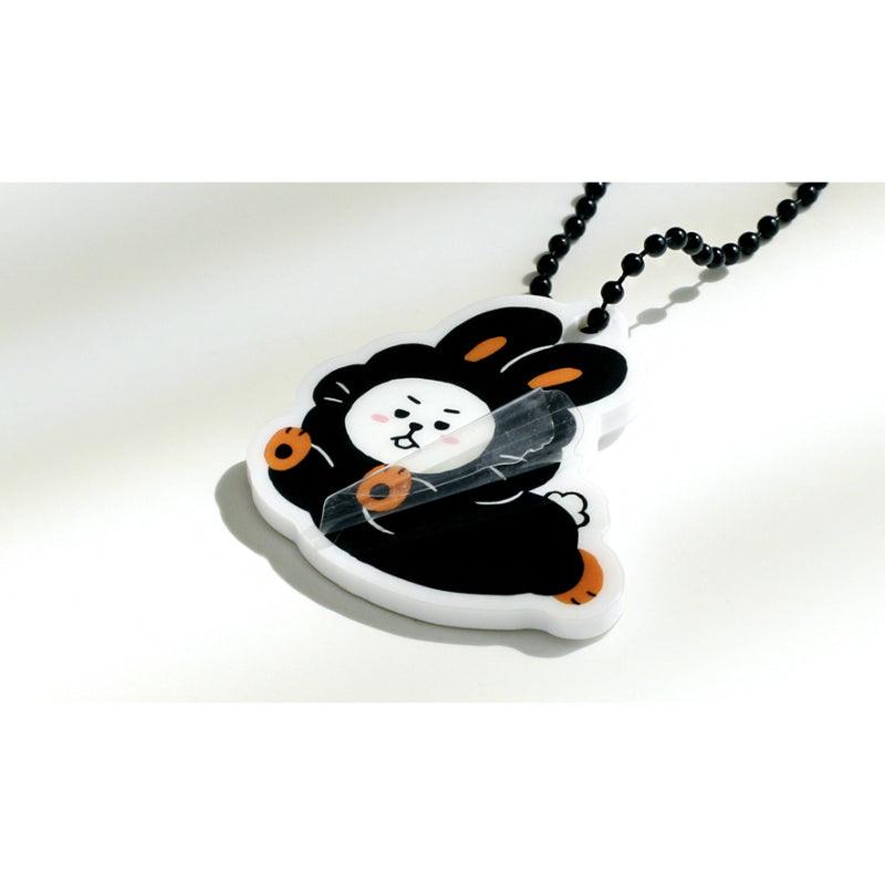 Monopoly x BT21 - Acrylic Simple Keyring - Black Rabbit - Kgift.shop