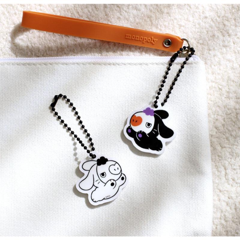 Monopoly x BT21 - Acrylic Simple Keyring - Black Rabbit - Kgift.shop