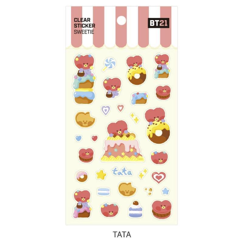 Monopoly x BT21 - Clear Sticker - Sweetie - Kgift.shop