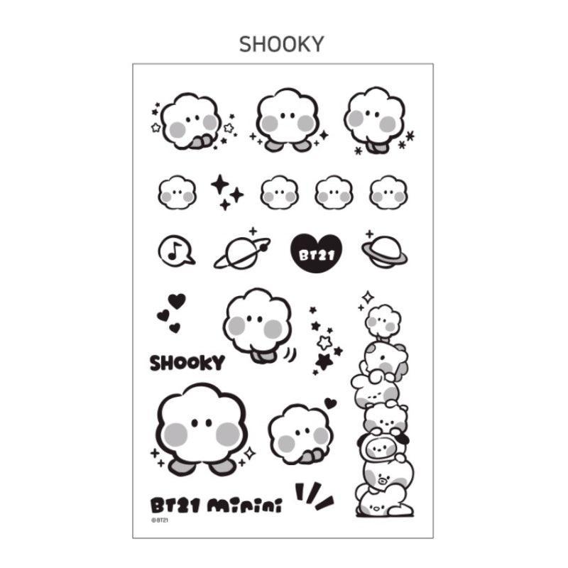 Monopoly x BT21 - Minini Tattoo Sticker - Kgift.shop