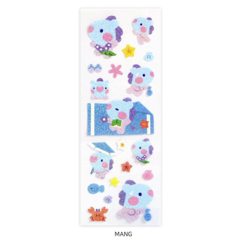 Monopoly x BT21 - Hologram Sticker - Summer Sky - Kgift.shop