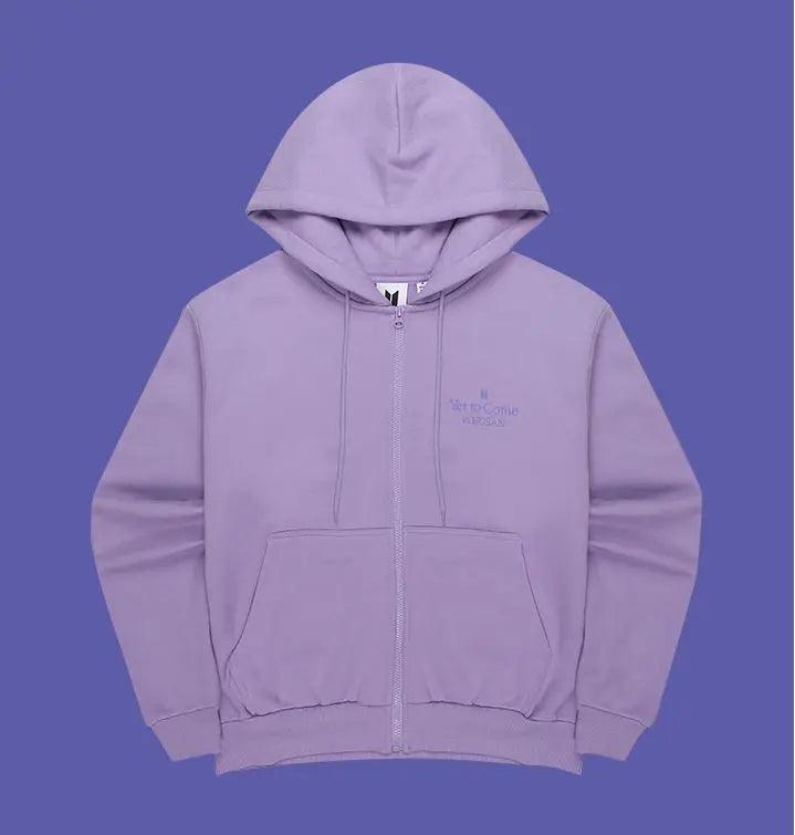 Yet To Come in Busan Zip Up Hoodie (Lavender) Big Hit