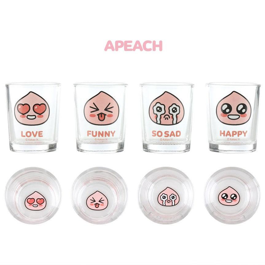 Kakao Friends Ryan/Apeach Mini Soju Cup 4P+Face Mini Dish - Kgift.shop