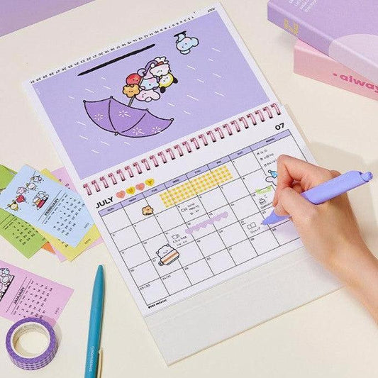 BT21 Minini Calendar Free Stickers! - Kgift.shop
