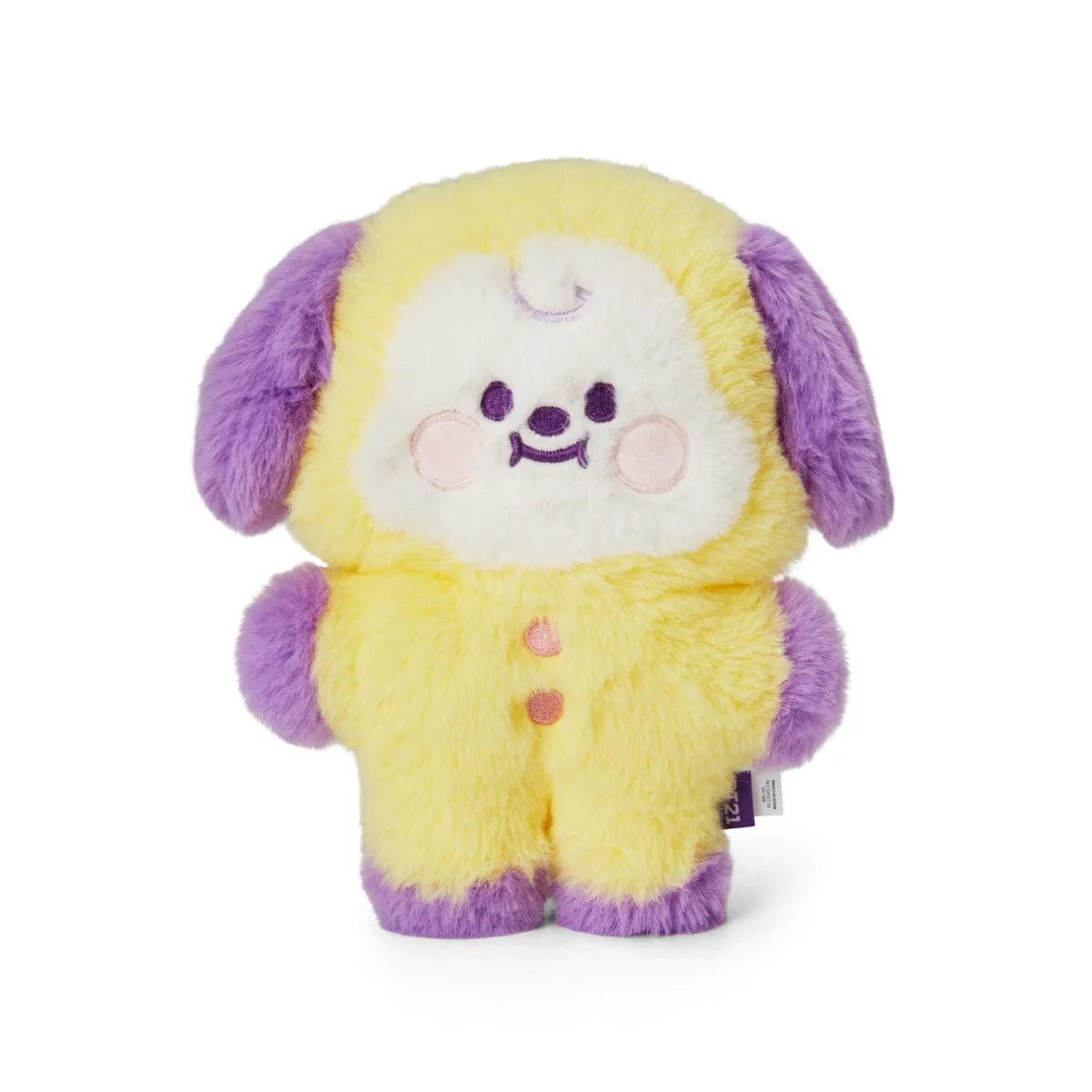 Line Friends BT21 Baby Flat Fur Purple Heart Edition Standing Doll - Kgift.shop