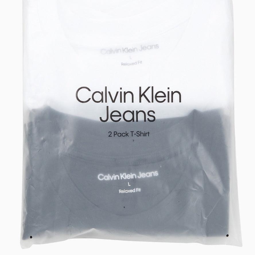 Calvin Klein Unisex 2PK SET Logo Solid Short Sleeve T-Shirt