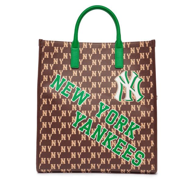 MLB Monogram Jacquard New York Yankees Hobo Bag Hand Bag NY Shoulder Bag  Green