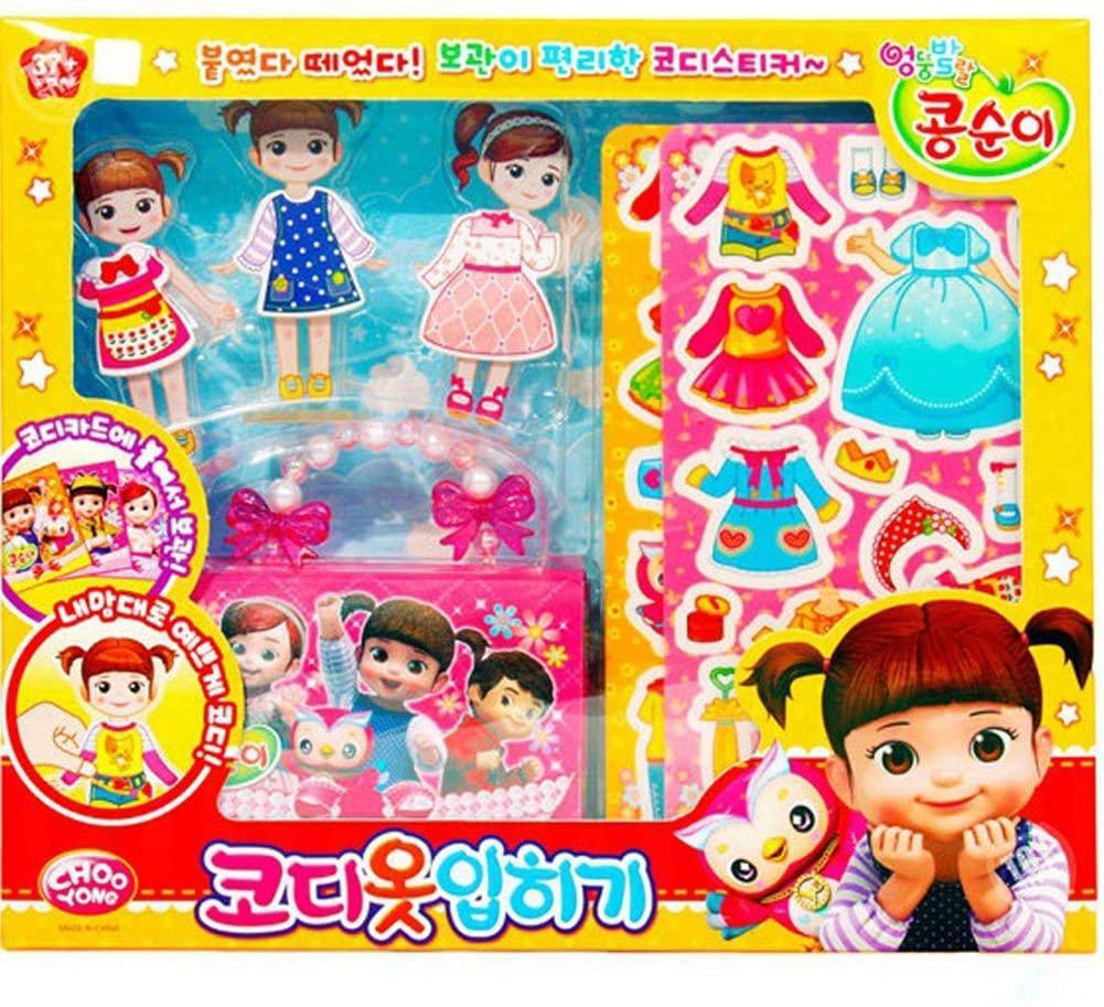 Kongsuni Dress up Sticker Pretend Play Set Coordination Costume