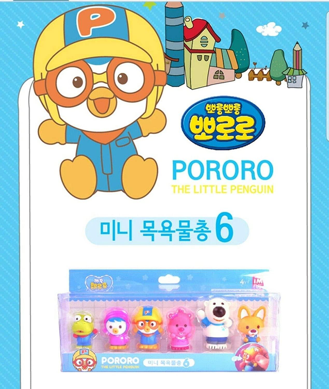 PORORO Character Bath Toy for Children 6pcs