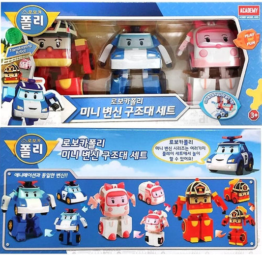 Robocar Poli 迷你变形救援套装(3 件套)