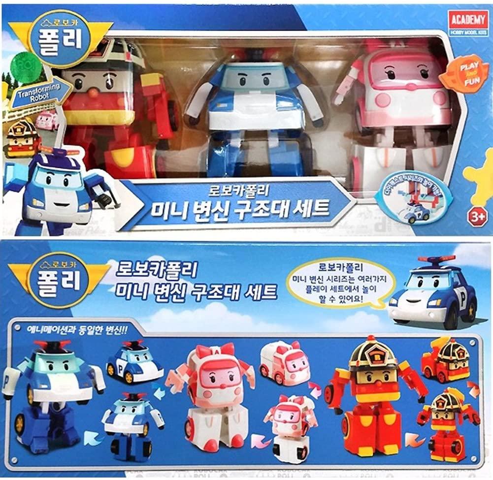 Robocar Poli Mini Transformed Rescue Set (3pcs)