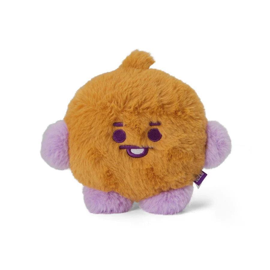 Line Friends BT21 Baby Flat Fur Purple Heart Edition Standing Doll - Kgift.shop