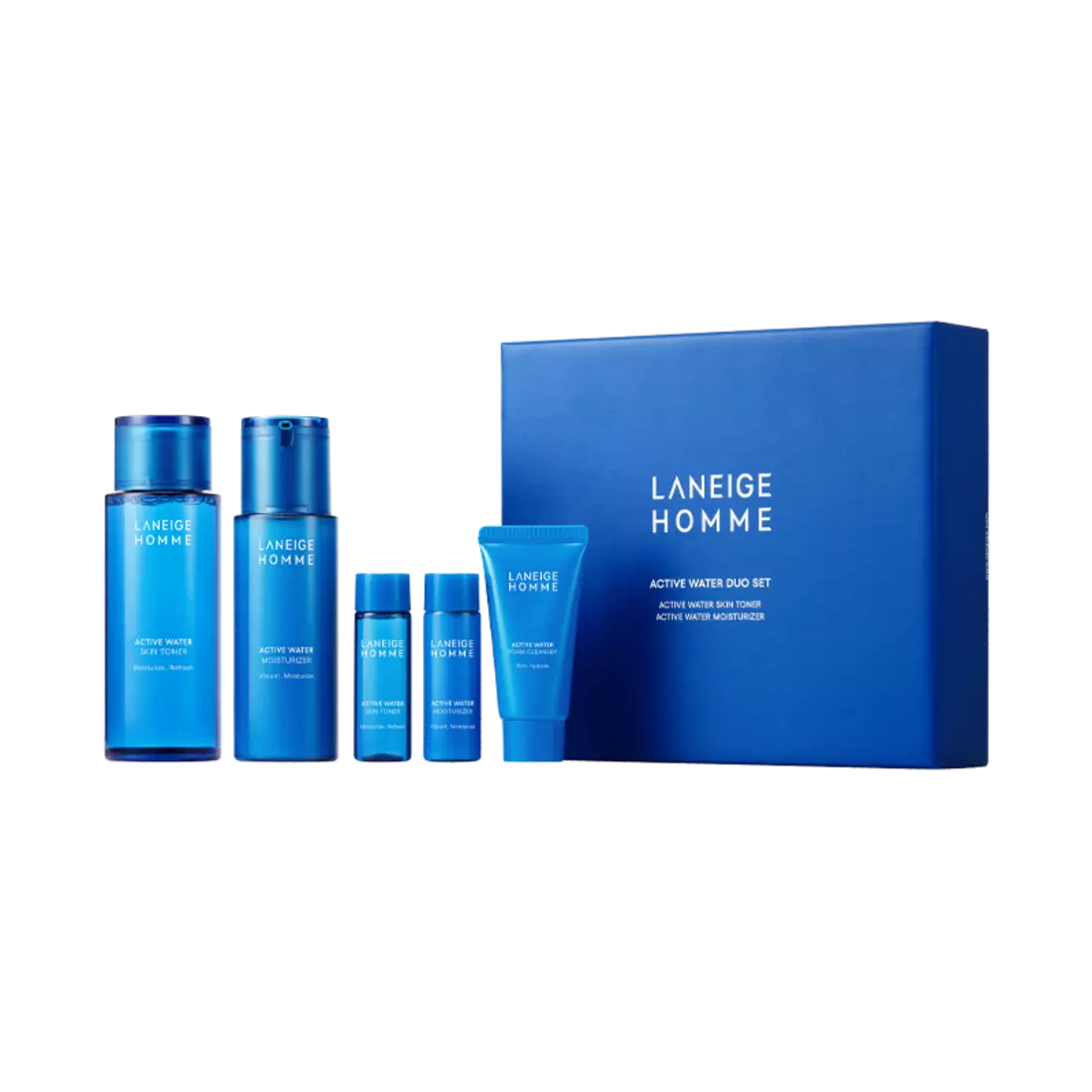 Laneige Homme Active Water 2-piece set (Skin 180ml + Moisturizer 125ml)