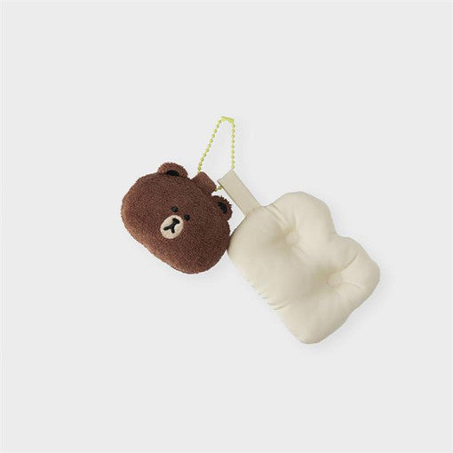 [New arrival] LINE FRIENDS BROWN QUILTED PADDED TOTE BAG