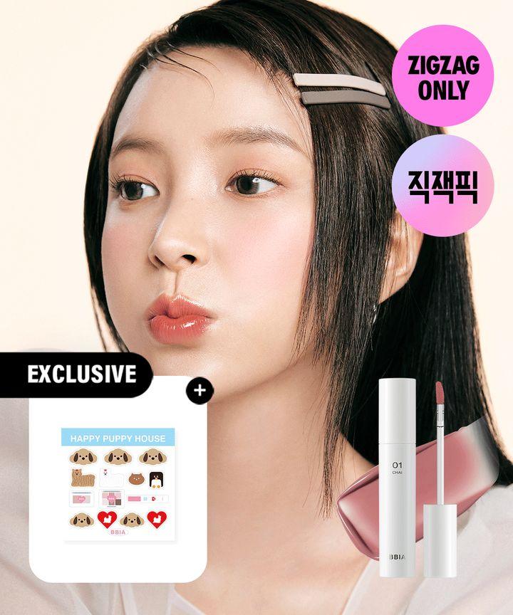 [BBIA X Happy Puppy House Collaboration]Glow Lip Tint 9 Colors(+Puppy Crew Rookie Sticker)