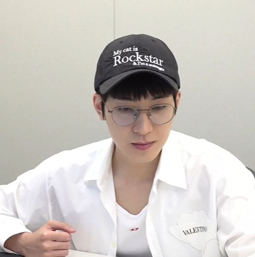 Wonwoo Pick! Rockstar cat Nylon cap