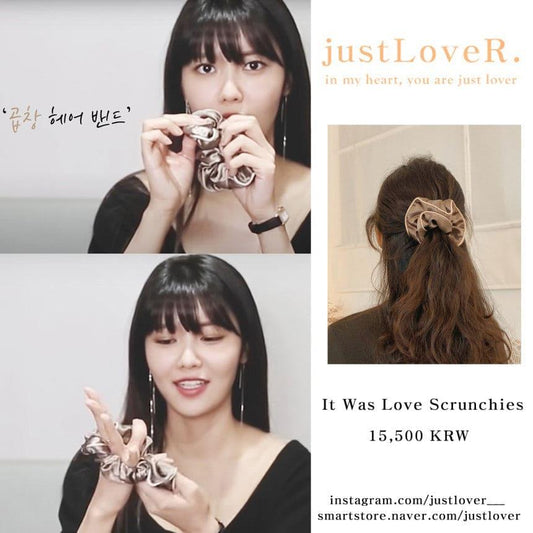 [Suzy, Tiffany Pick] It Was Love Scrunchies - Kgifts.shop