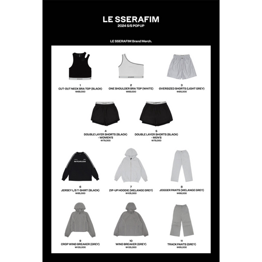 LE SSERAFIM Official Merch 2024 S/S (Clothing Batch 1)