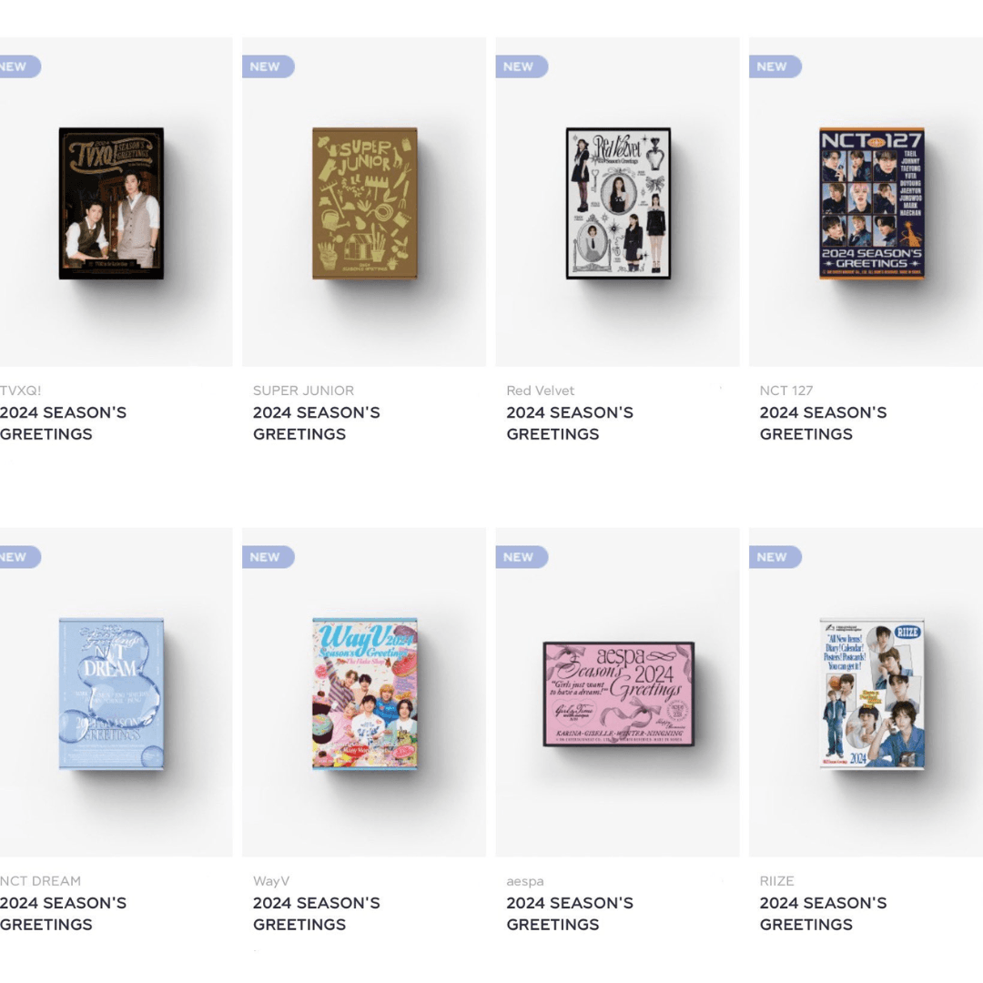 SM Season Greetings 2024 (ktown4u Preorder Benefits) | Kgifts.shop