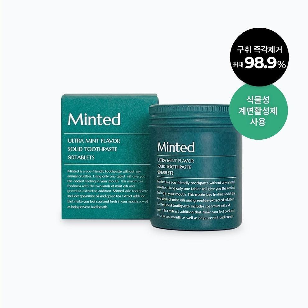 Minted Ultra Mint Flavour Solid Toothpaste (90 Tablets)