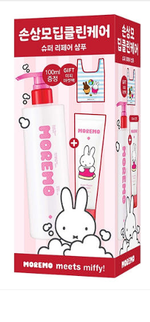 Olive Young Miffy Moremo Super Repair Shampoo 480ml Market Bag Shopping Cart Promotion