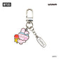 BT21 minini a day of metal keyring