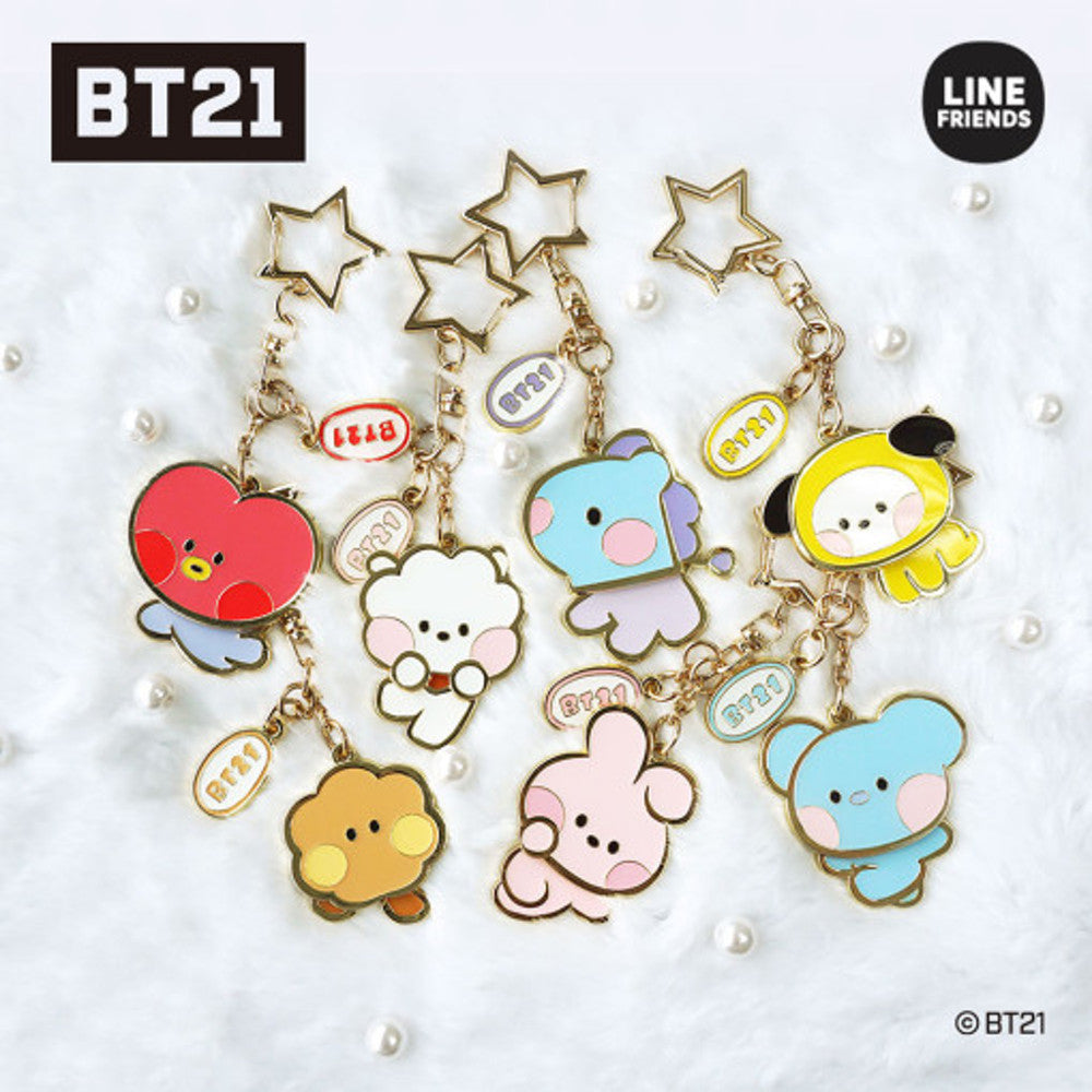 BT21 Mini Swing Metal Keyring