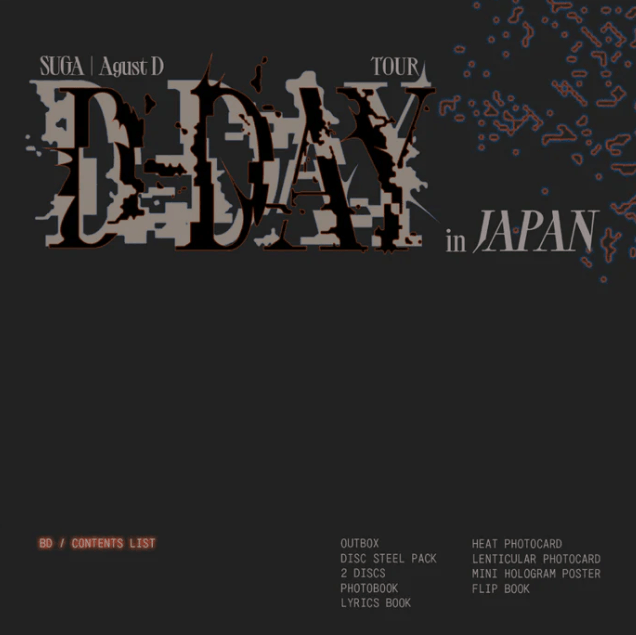 Blu-ray] SUGA | Agust D TOUR 'D-DAY' in JAPAN | Kgifts.shop