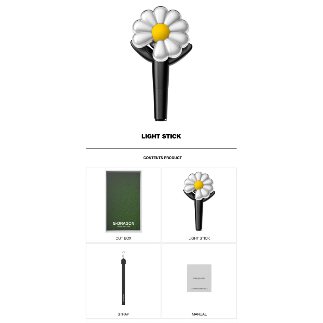 GD G-Dragon Official Lightstick, Keyring and Cradle | Kgifts.shop