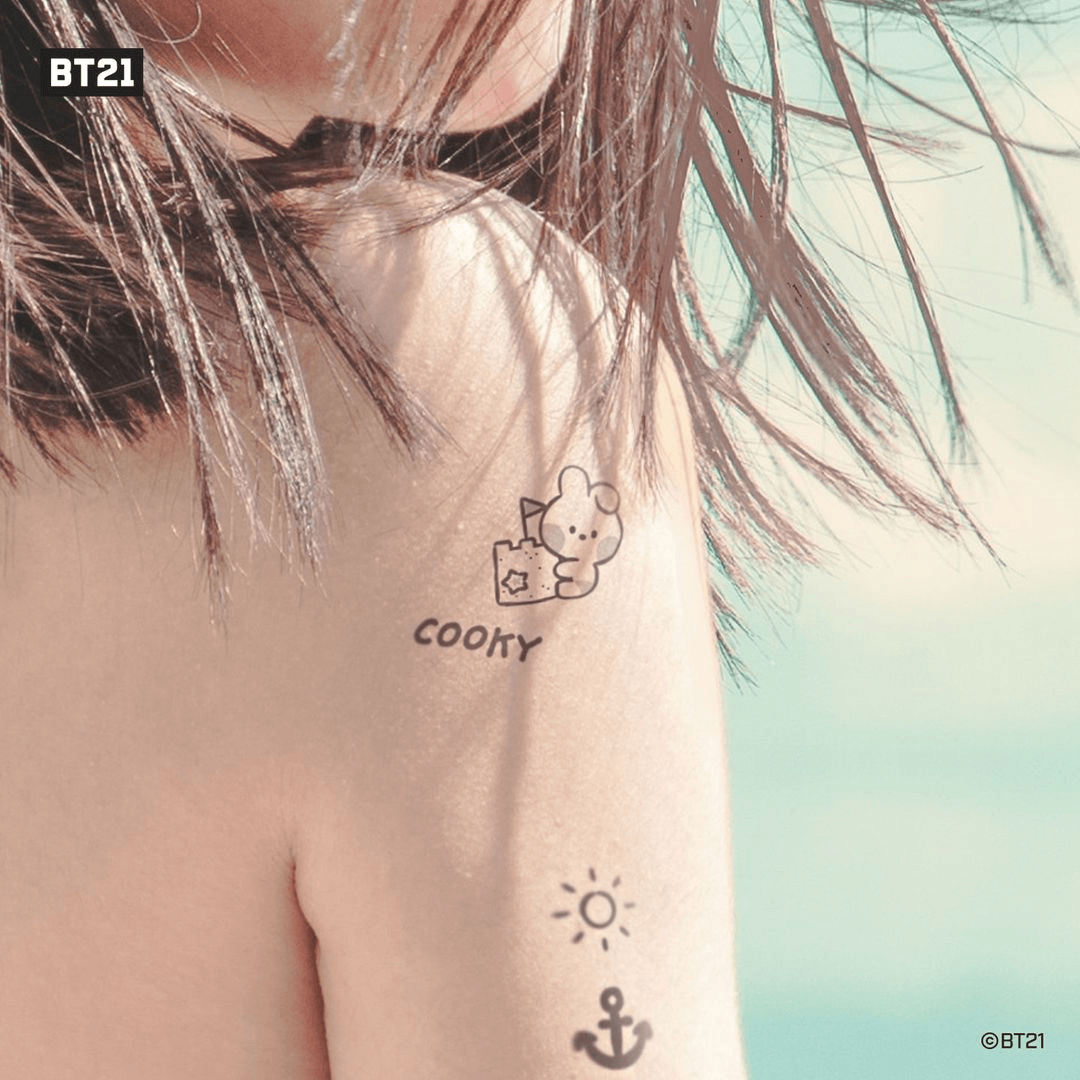 Monopoly BT21 Minini Temporary Tattoo Stickers