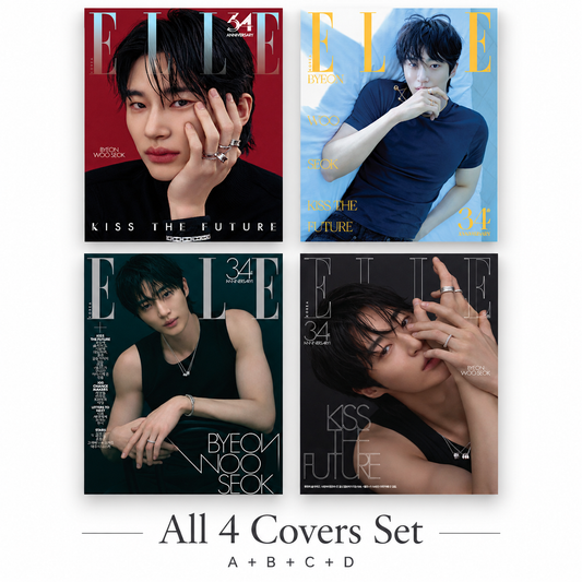 All four ELLE Korea Byeon Woo Seok covers