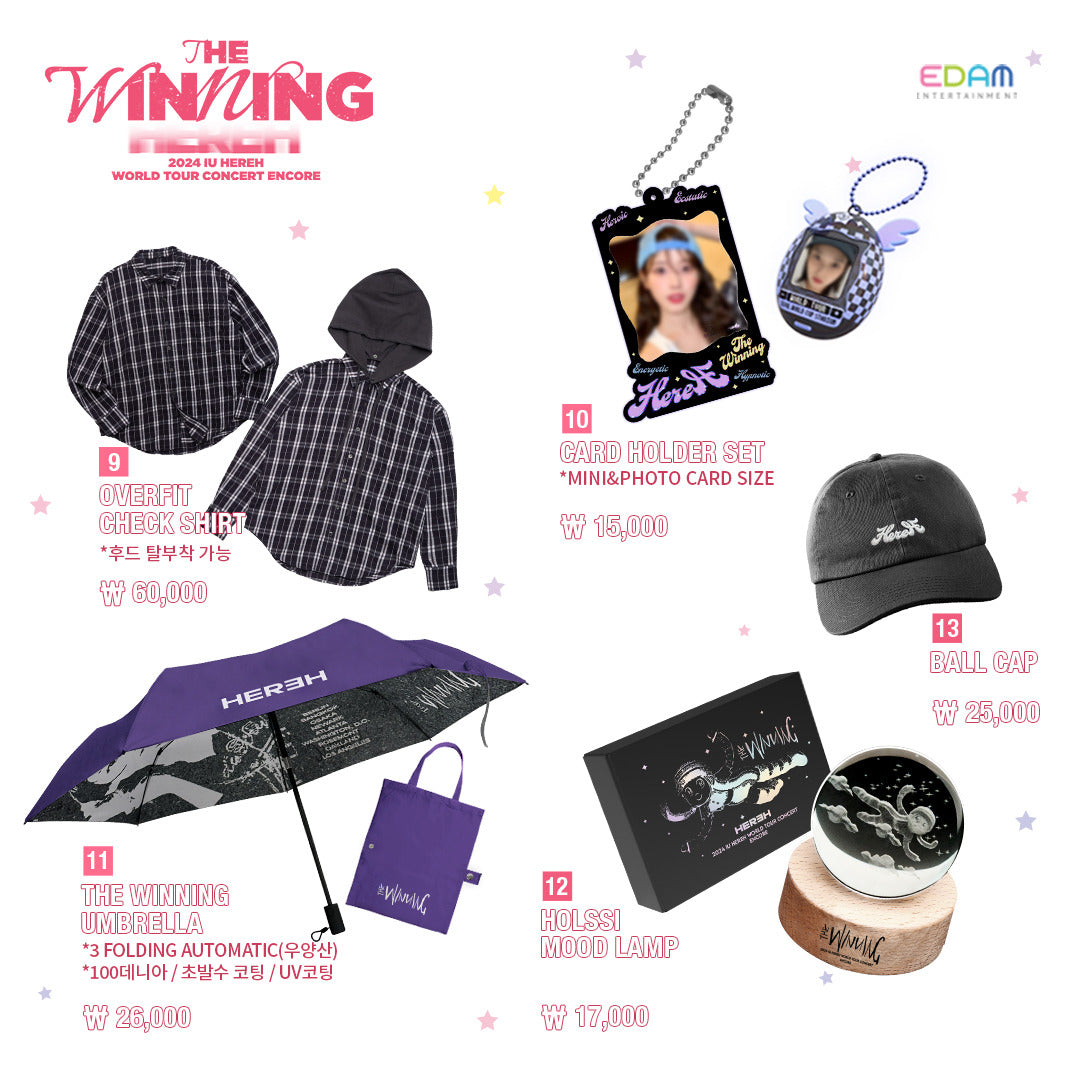 IU The Winning 2024 IU Hereh World Tour Concert Encore Merch