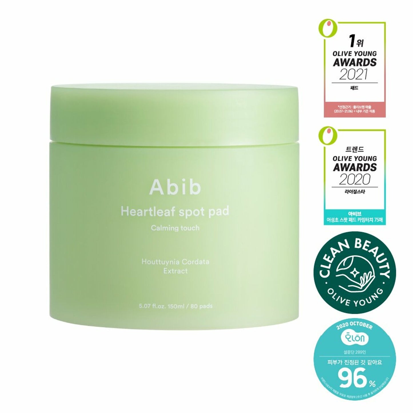 Abib Heartleaf Spot Pad Calming Touch 80 Pads (+80 pad)