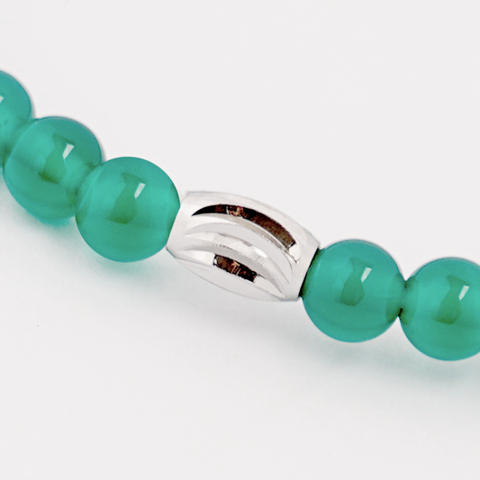 Delixir Thin Green Agate Natural Stone Bracelet