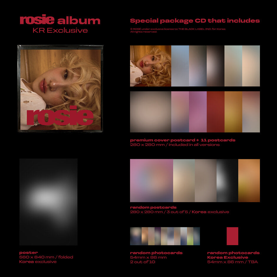 ROSE First Studio Album 'Rosie' (Pre order)