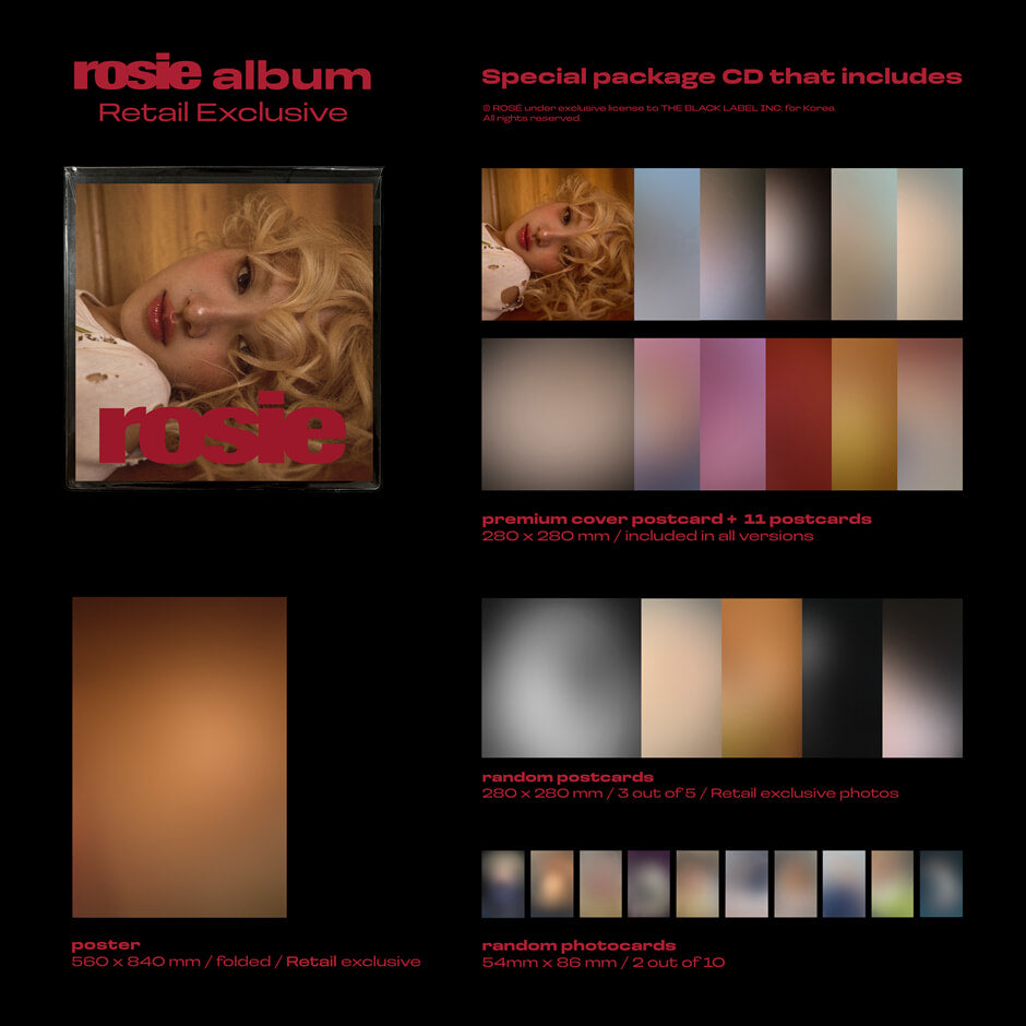 ROSE First Studio Album 'Rosie' (Pre order)