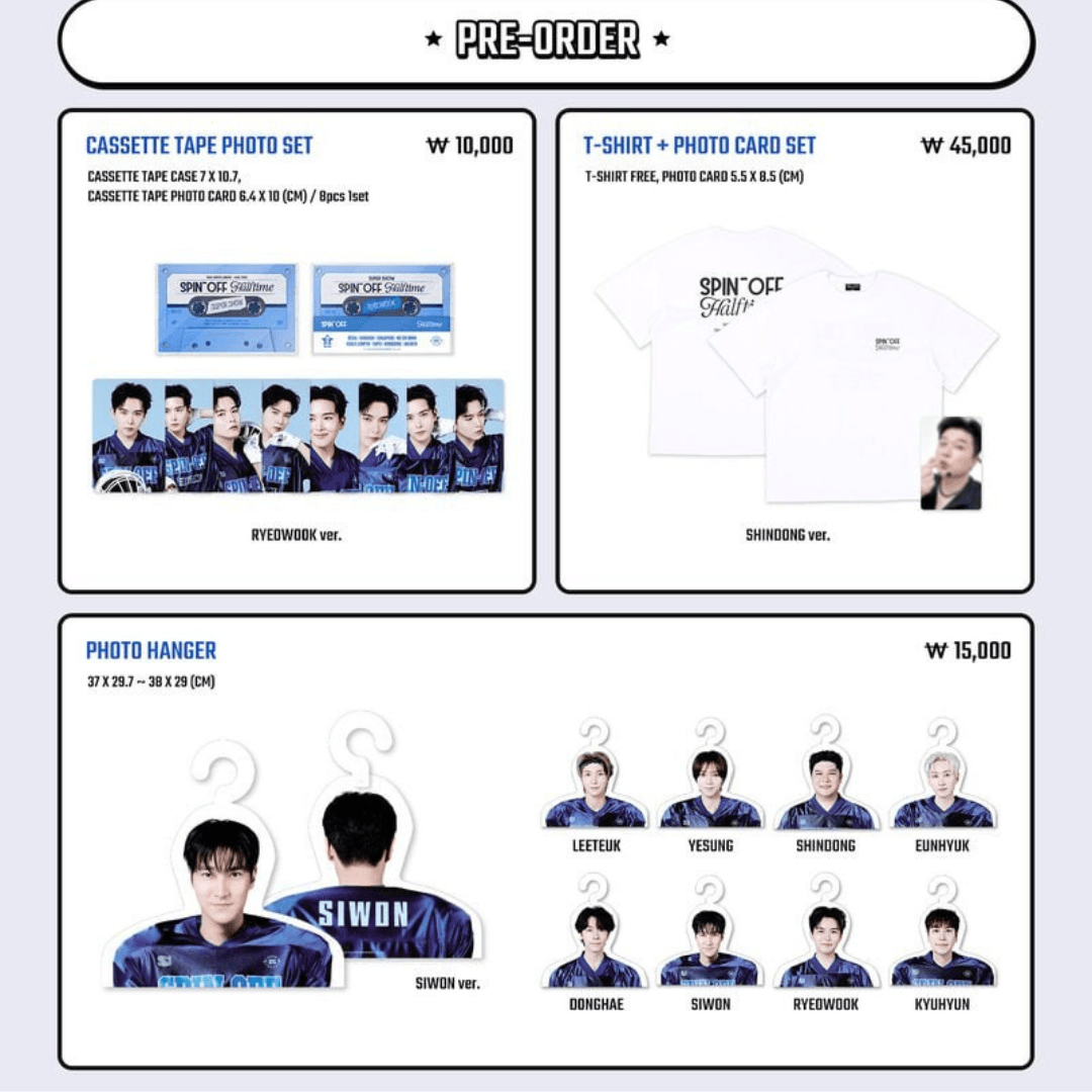 Super Junior - Super Show Spin-Off: Halftime MD | Kgifts.shop Super Junior - Super Show Spin-Off: Halftime MD | Kgifts.shop