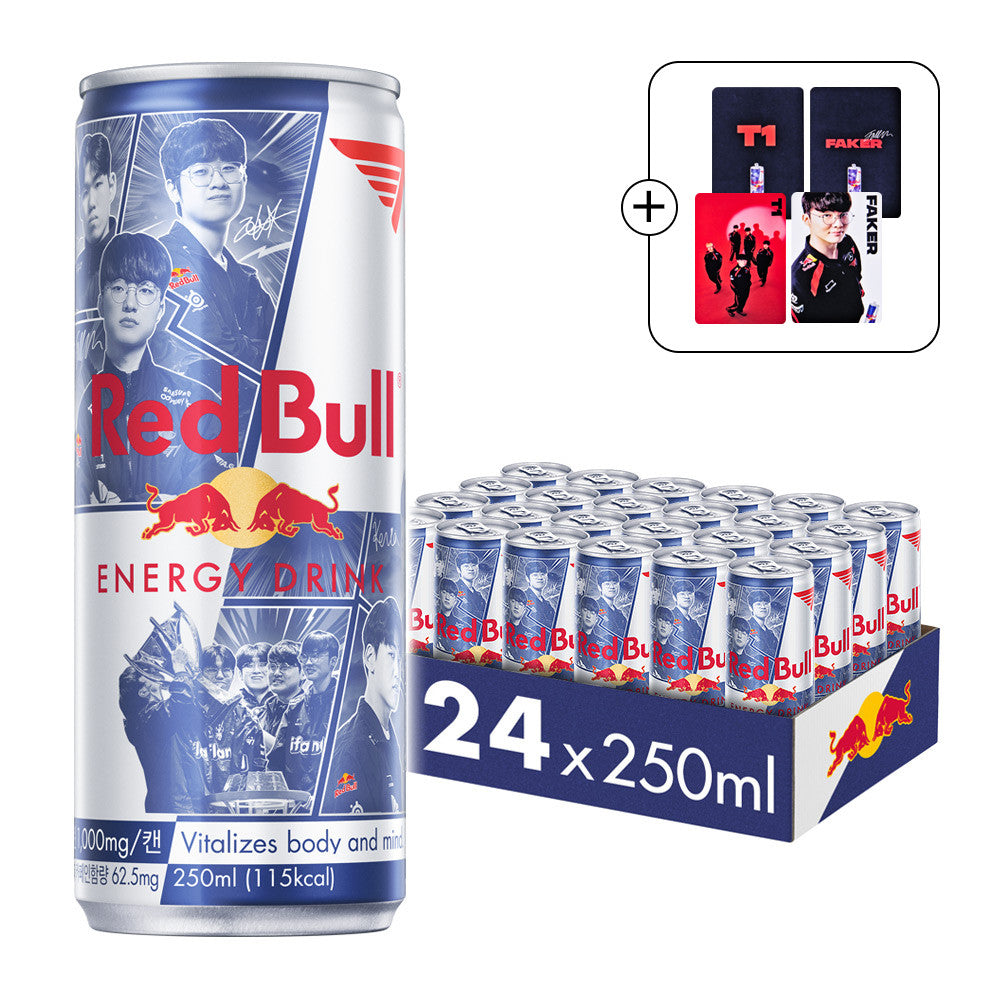 T1 x Red Bull Collaboration- T1 Hero Can Design 250ml 1 Can + T1 Photocard