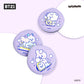 BT21 Purple Waterdrop Cushion Puff 3-piece set