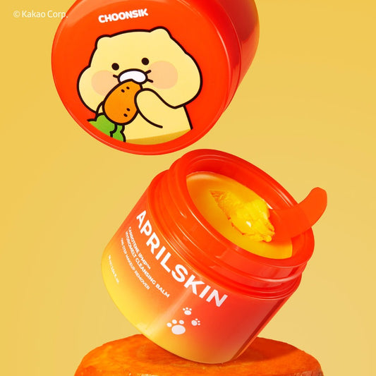 APRILSKIN & KAKAO Friends Collab Carotene Melting Cleansing Balm (+ Toothbrush included)